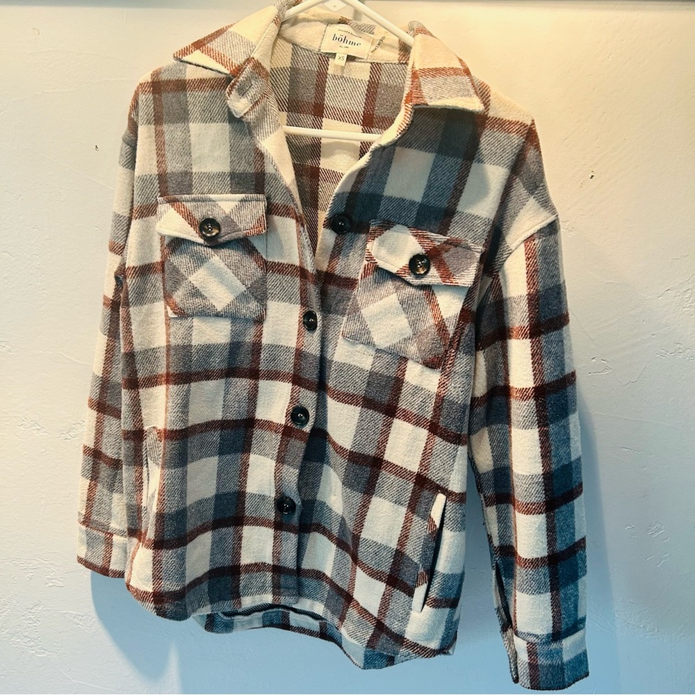 Böhme Gray and Brown Jacket